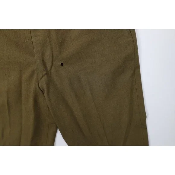Vtg 40s 50s Korean World War II Mens 33x31 Distressed Wool Trousers Pants USA